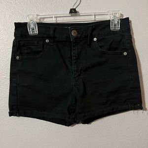 Black Denim AE Shorts